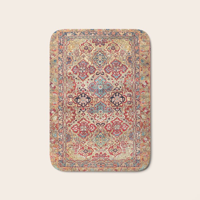 Esfahan Central Persian Rug Print Bath Mat Gallery Image 1
