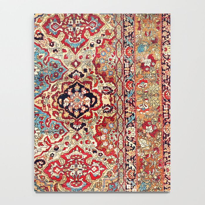 Esfahan Central Persian Rug Print Notebook Gallery Image 4