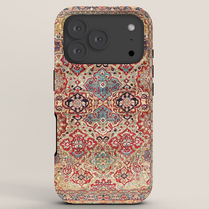 Esfahan Central Persian Rug Print iPhone Case Gallery Image 7