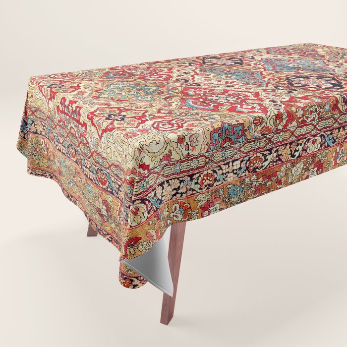 Esfahan Central Persian Rug Print Tablecloth Gallery Image 1