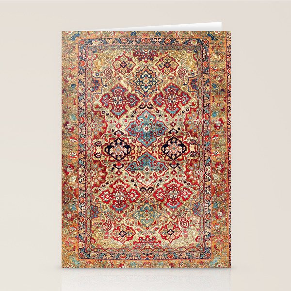 Esfahan Central Persian Rug Print Stationery Card Gallery Image 2
