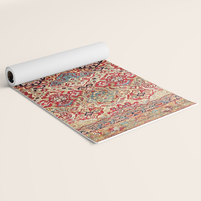 Esfahan Central Persian Rug Print Yoga Mat Gallery Image 2