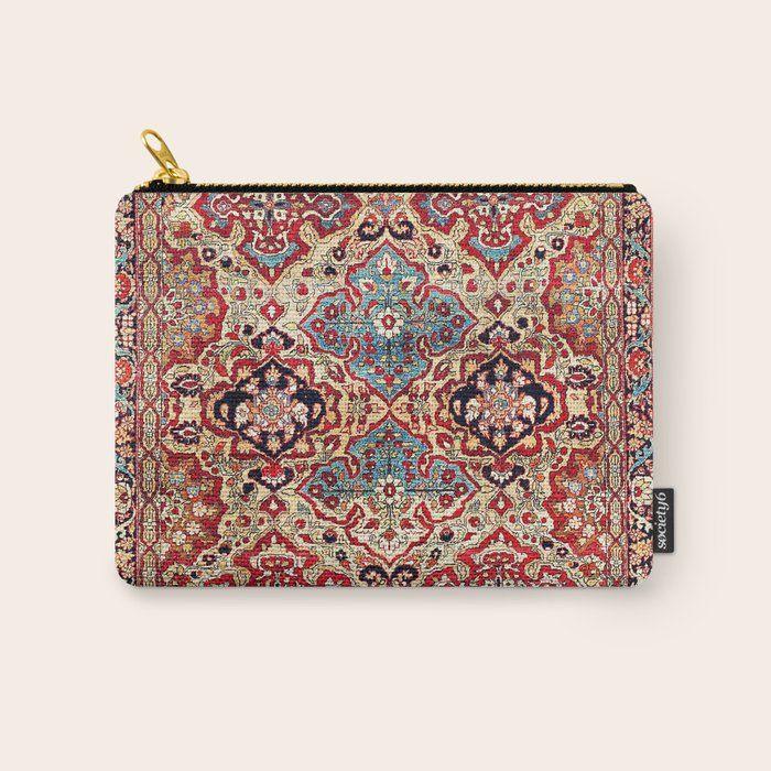 Esfahan Central Persian Rug Print Carry All Pouch Gallery Image 1