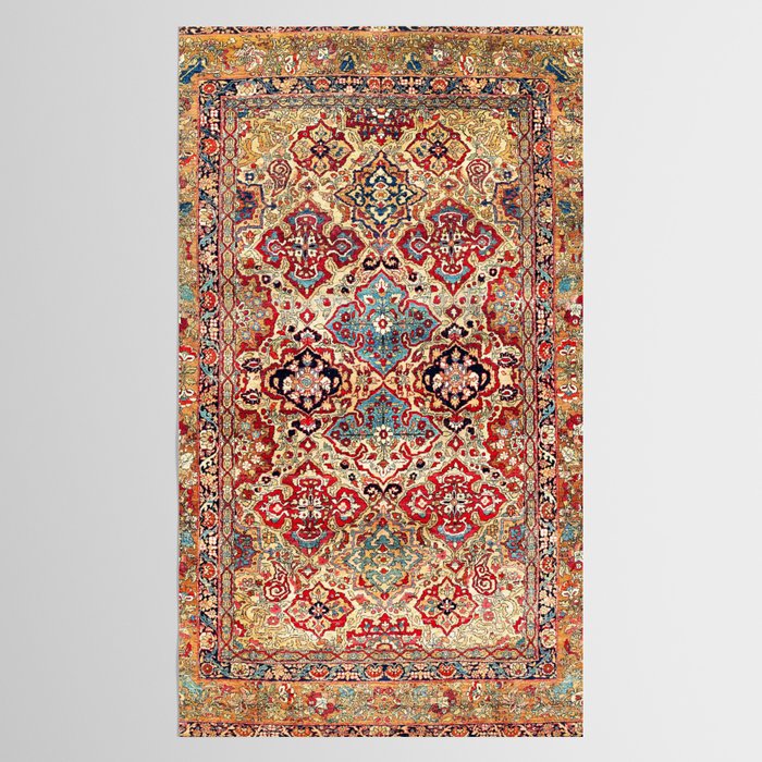Esfahan Central Persian Rug Print Tablecloth Gallery Image 2