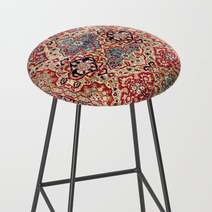 Esfahan Central Persian Rug Print Stool Gallery Image 2