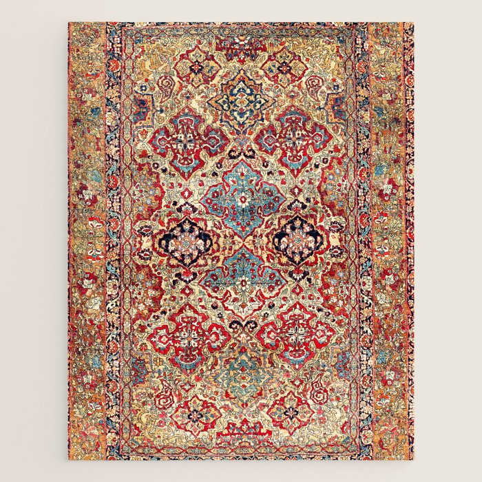 Esfahan Central Persian Rug Print Jigsaw Puzzle Gallery Image 1