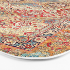 Esfahan Central Persian Rug Print Bath Mat Gallery Image 3