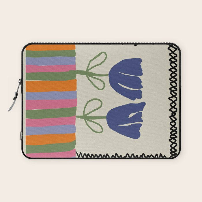 Happy two blooming  Laptop Sleeve Gallery Image 1