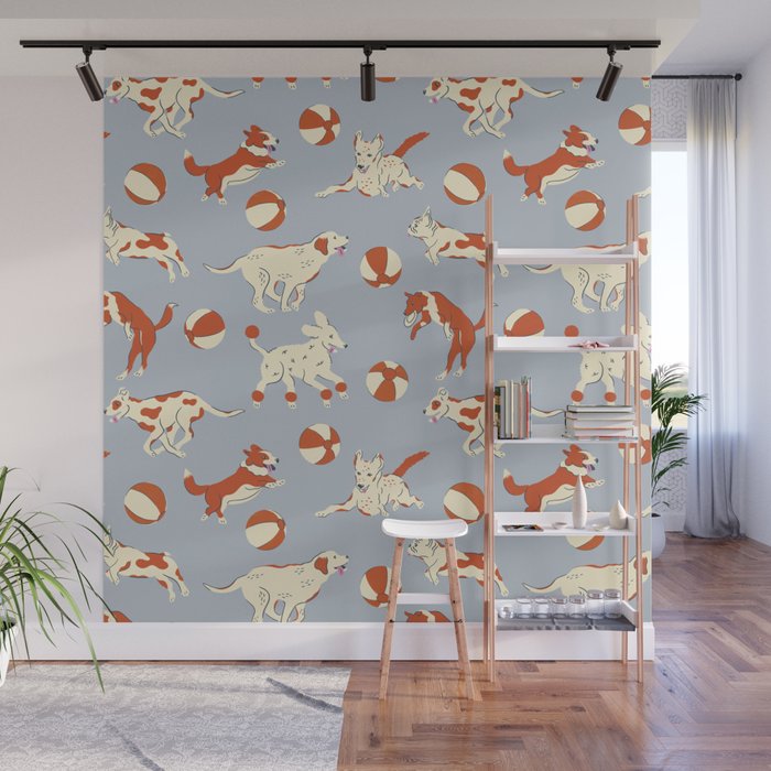 Dog Days Wall Mural Gallery Image 1