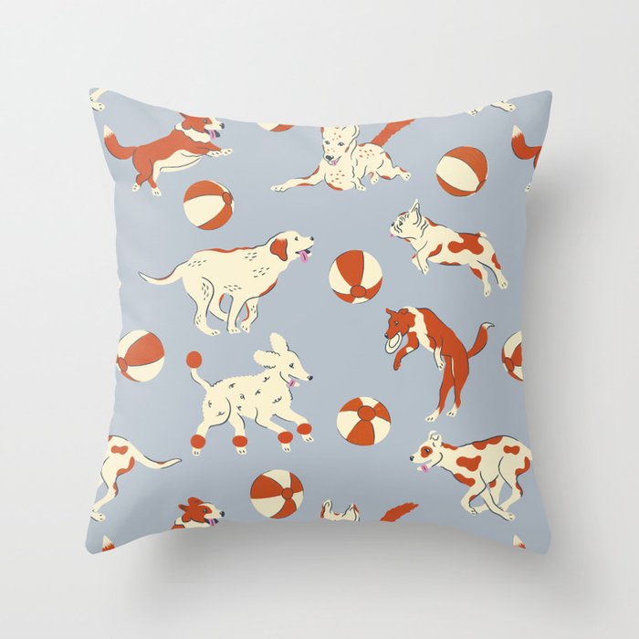 Dog Days Throw Pillow Gallery Image 6