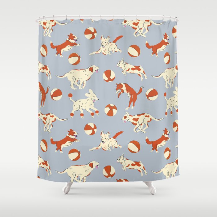 Dog Days Shower Curtain Gallery Image 1