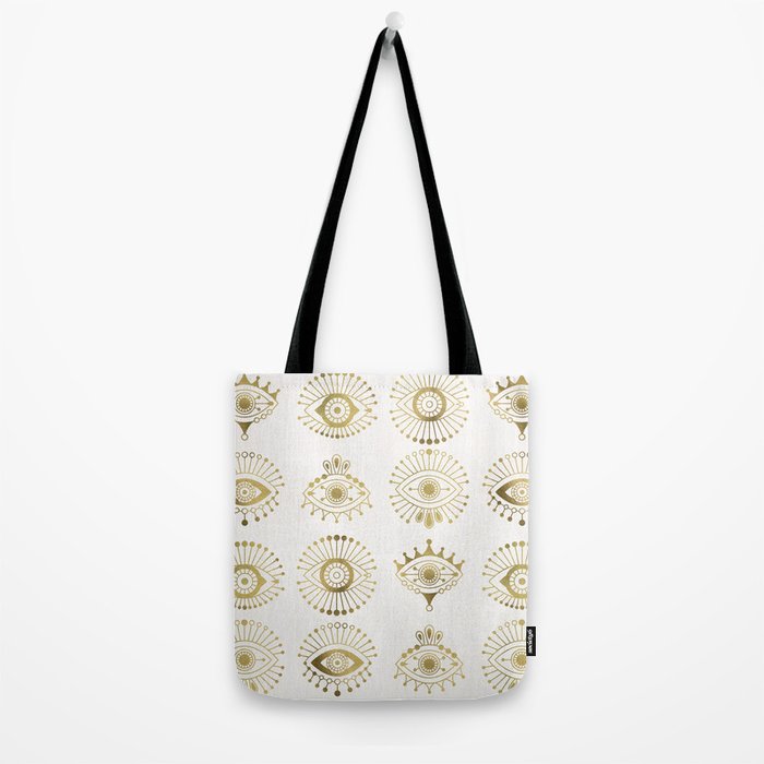 Evil Eyes - Gold Palette Tote Bag Gallery Image 2
