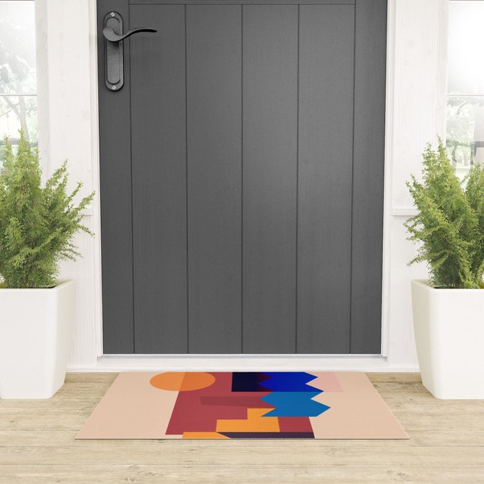 Geometric Shapes 20 Welcome Mat Gallery Image 3