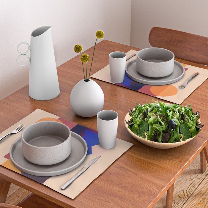 Geometric Shapes 20 Placemat Gallery Image 2