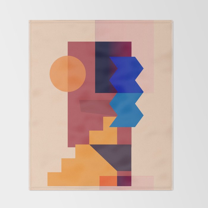 Geometric Shapes 20 Throw Blanket Gallery Image 2