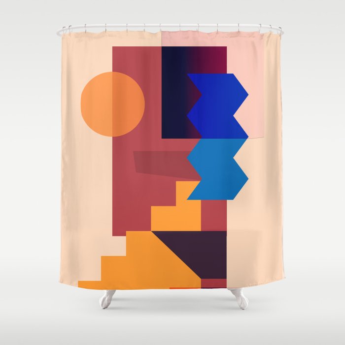 Geometric Shapes 20 Shower Curtain Gallery Image 1
