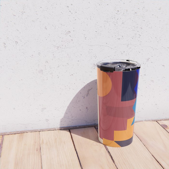 Geometric Shapes 20 Travel Mug Gallery Image 4