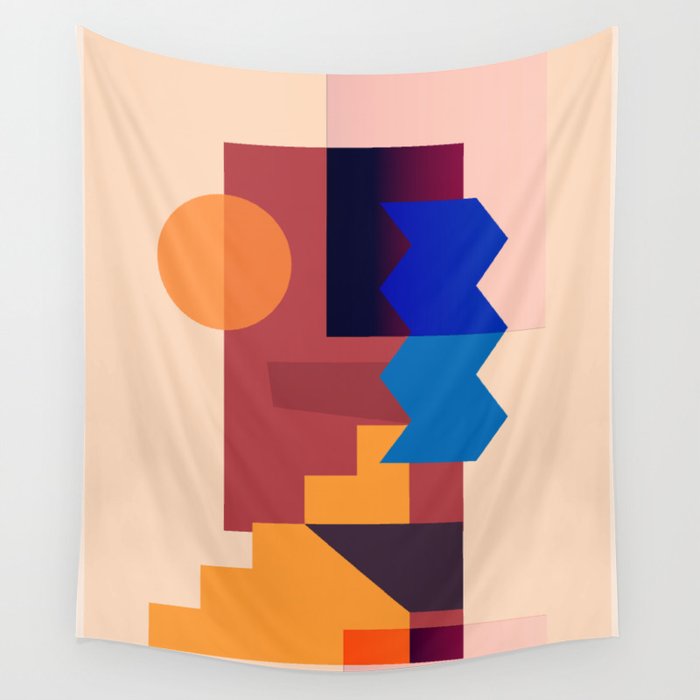 Geometric Shapes 20 Wall Tapestry Gallery Image 4