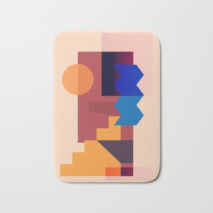 Geometric Shapes 20 Bath Mat Gallery Image 1
