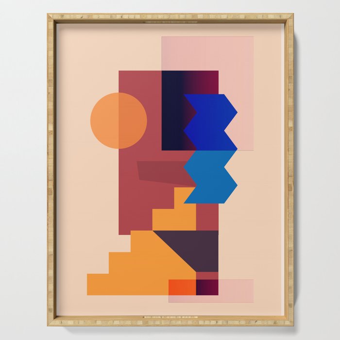 Geometric Shapes 20 Serving Tray Gallery Image 1