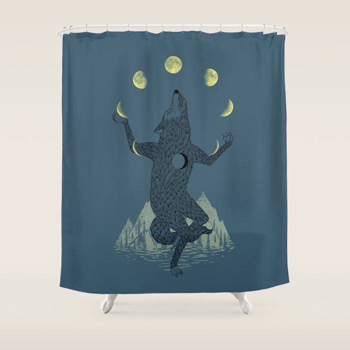 Moon Juggler Shower Curtain Gallery Image 1