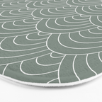 Waves (Linen Green) Bath Mat Gallery Image 3