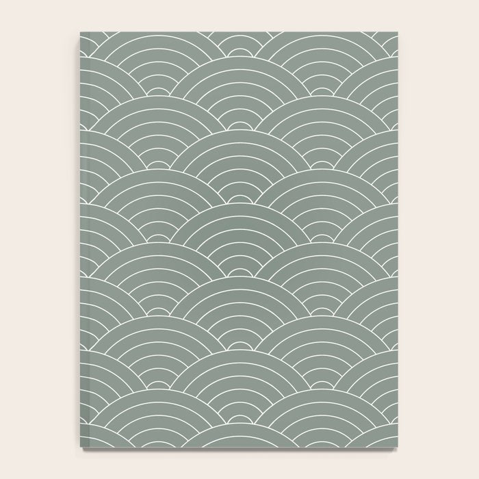 Waves (Linen Green) Notebook Gallery Image 4