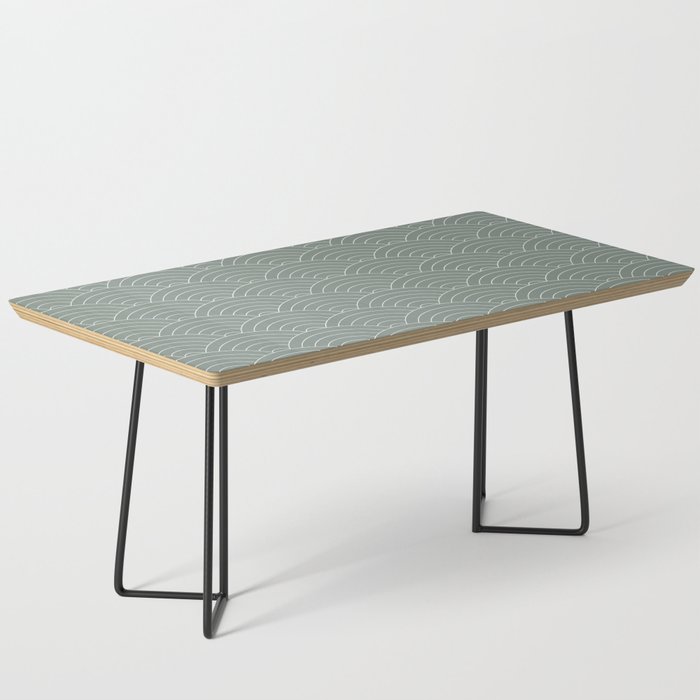 Waves (Linen Green) Coffee Table Gallery Image 1