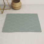 Waves (Linen Green) Rug Gallery Image 1