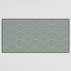 Waves (Linen Green) Desk Mat Gallery Image 3
