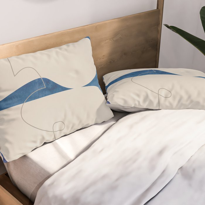 Blue Monday 02 Pillow Sham Gallery Image 2