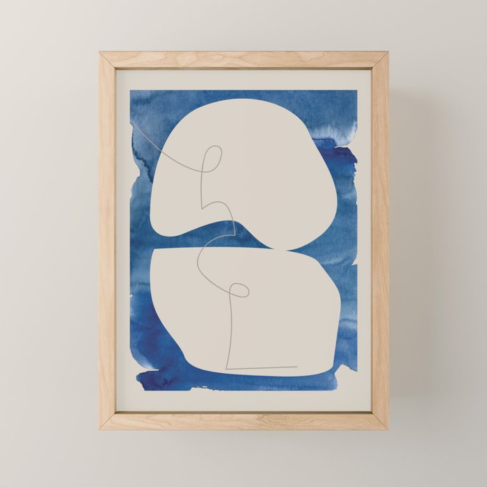 Blue Monday 02 Mini Art Print Gallery Image 1