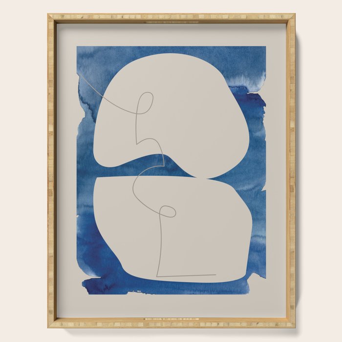 Blue Monday 02 Serving Tray Gallery Image 1