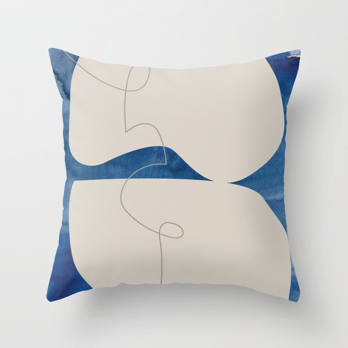 Blue Monday 02 Throw Pillow Gallery Image 1