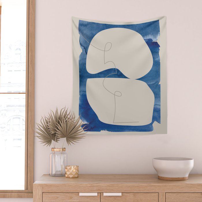 Blue Monday 02 Wall Tapestry Gallery Image 2