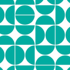 Mid Century Modern Geometric 04 Turquoise Coffee Mug Gallery Image 2