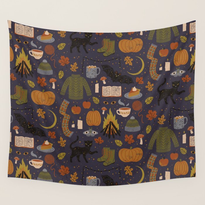 Autumn Nights Wall Tapestry Gallery Image 1