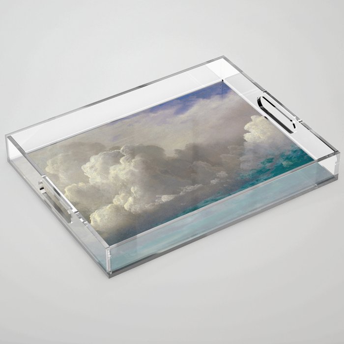 Albert Bierstadt Storm Clouds 1880 Acrylic Tray Gallery Image 1
