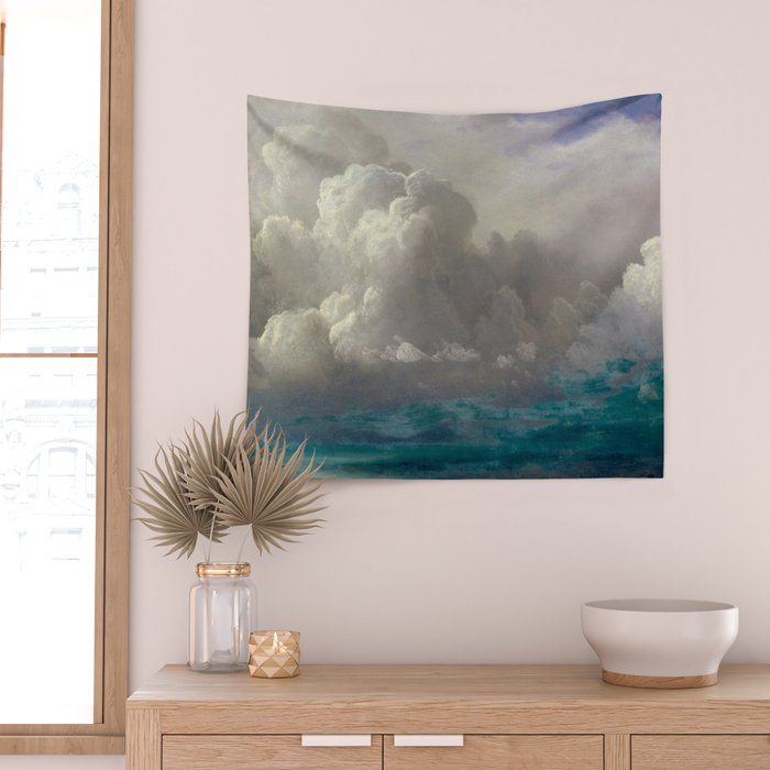 Albert Bierstadt Storm Clouds 1880 Wall Tapestry Gallery Image 2
