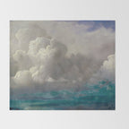 Albert Bierstadt Storm Clouds 1880 Throw Blanket Gallery Image 2