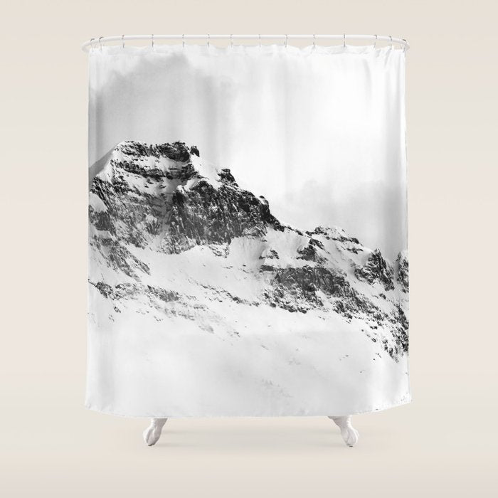 Snowy Peak Shower Curtain Gallery Image 1