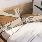 Patterned Tropical Leaves #1 Pillow Sham Gallery Image 2