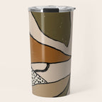 Patterned Tropical Leaves #1 Travel Mug Gallery Image 1