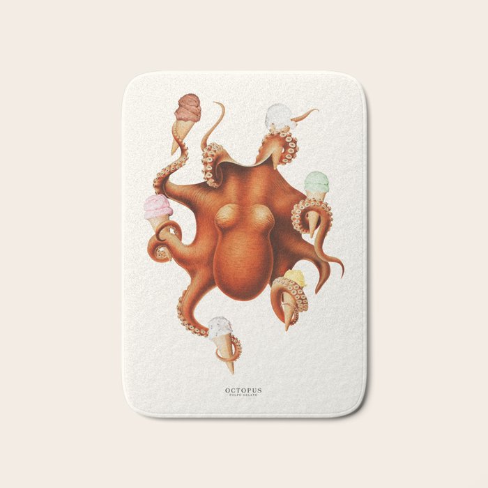 ICE CREAM OCTOPUS Bath Mat Gallery Image 1