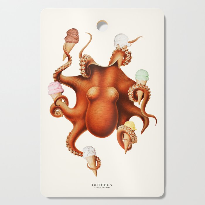 ICE CREAM OCTOPUS Cutting Board Gallery Image 1