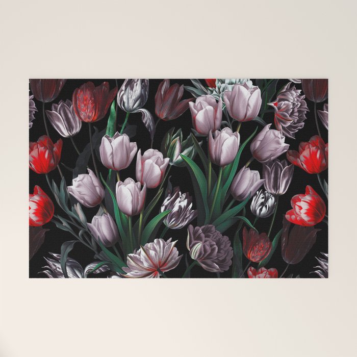 Magic Tulips Pattern VI Welcome Mat Gallery Image 1