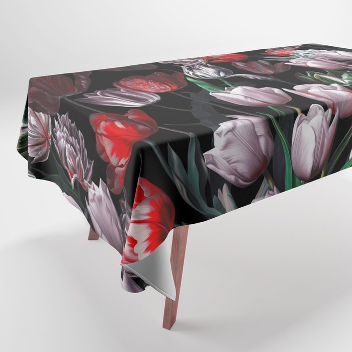 Magic Tulips Pattern VI Tablecloth Gallery Image 1
