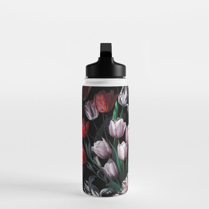 Magic Tulips Pattern VI Water Bottle Gallery Image 3