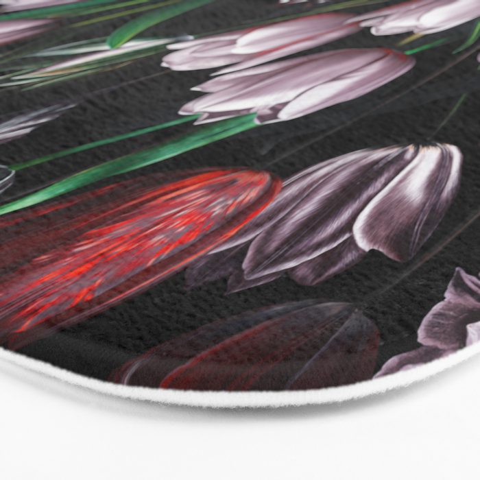 Magic Tulips Pattern VI Bath Mat Gallery Image 3