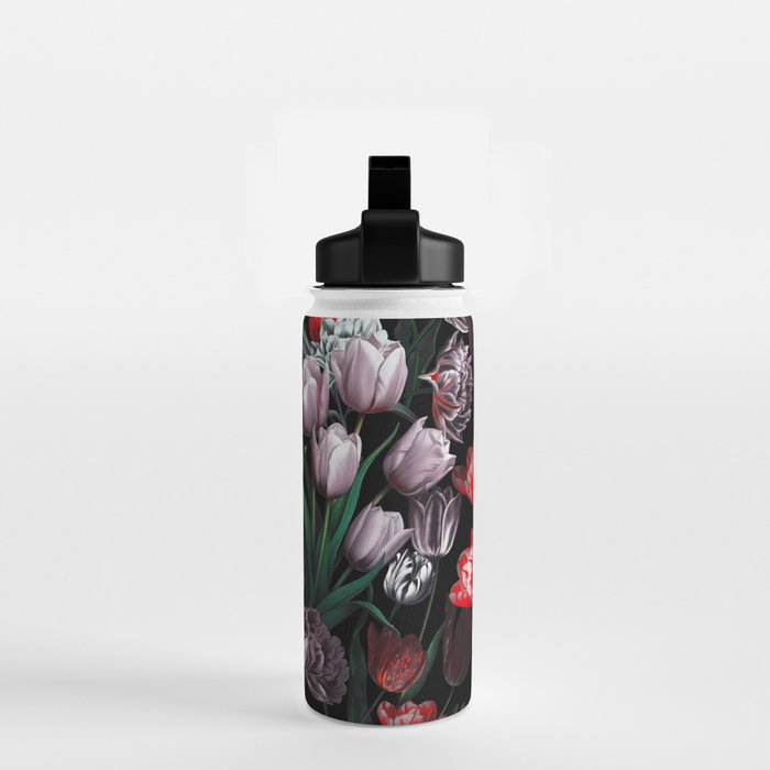 Magic Tulips Pattern VI Water Bottle Gallery Image 2